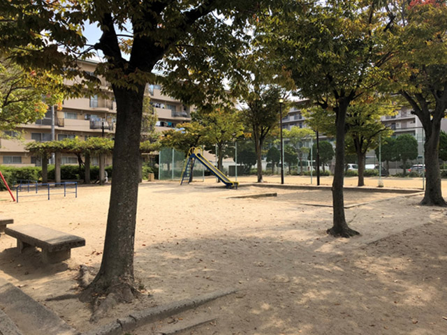 段上東公園（敷地から西）